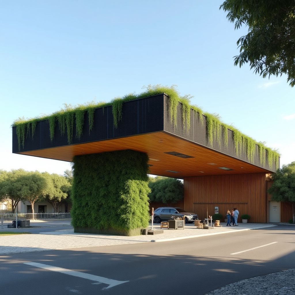 Estación de servicio moderna de YPF