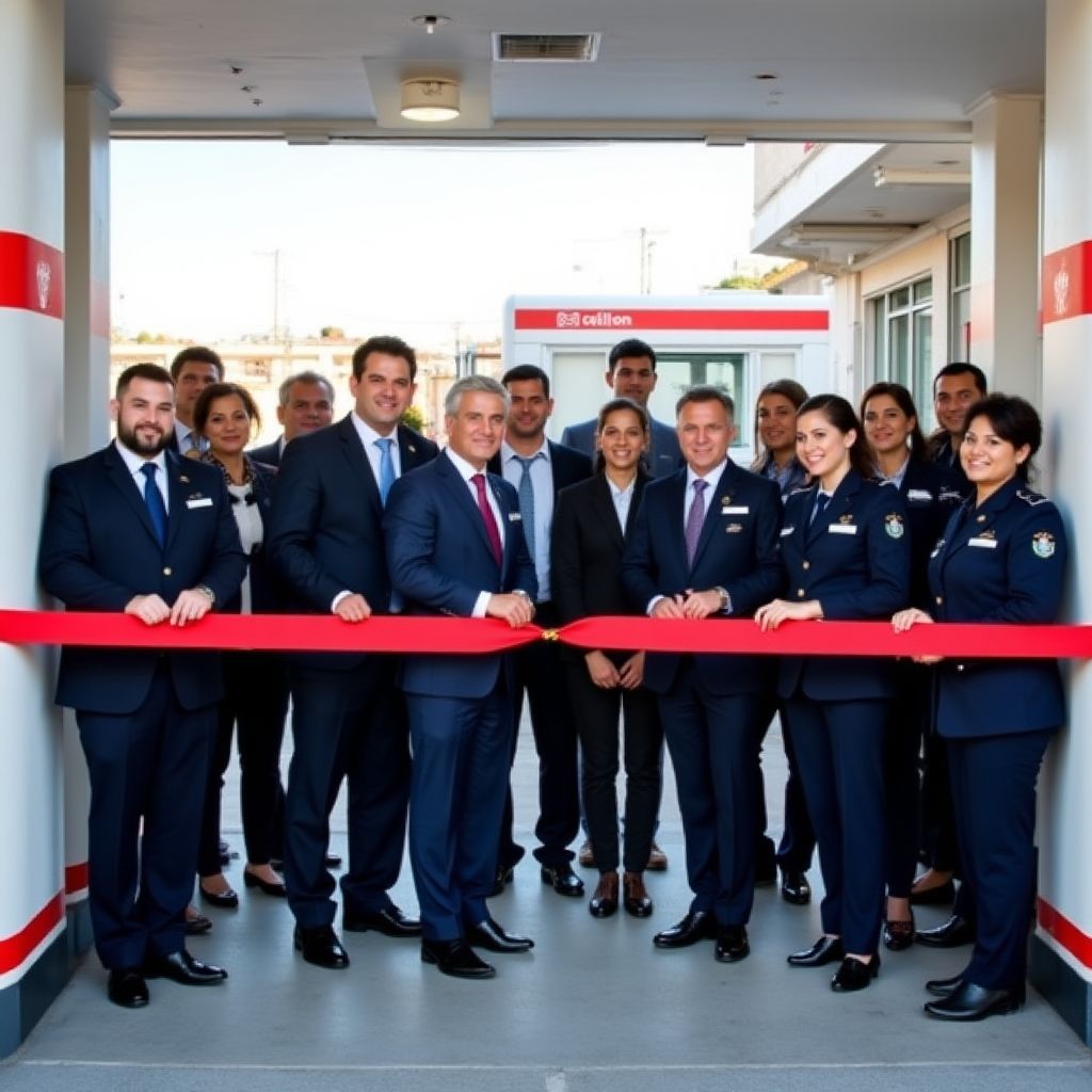 Inauguración de estación YPF
